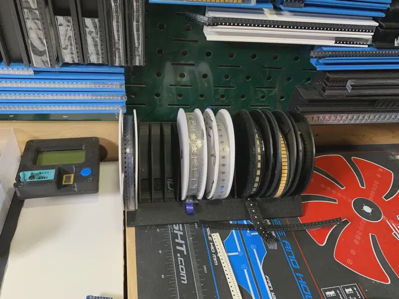 Component storage on magnetic track